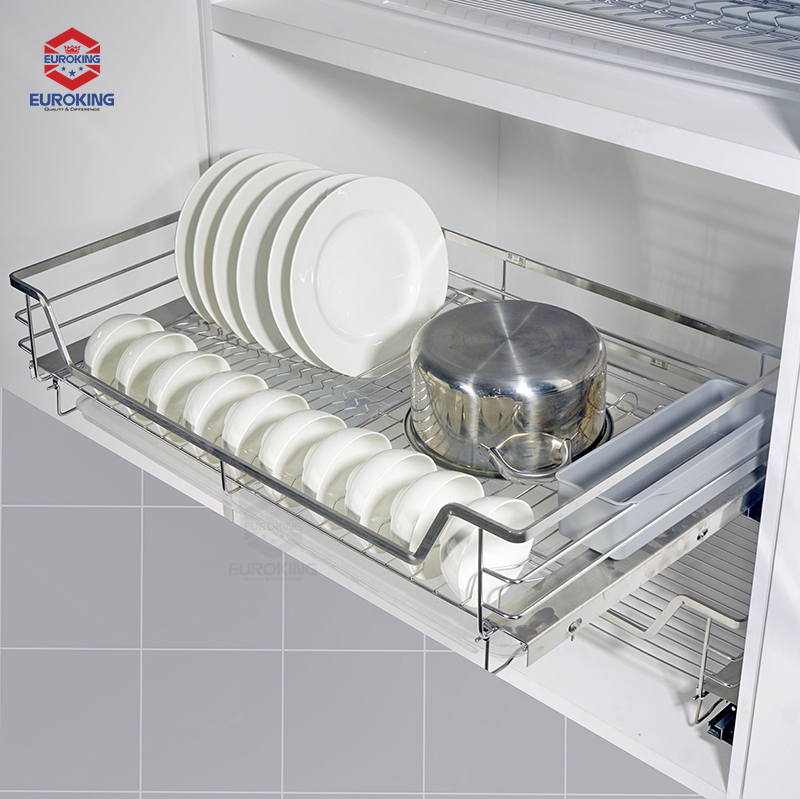 Gía để bát đĩa đa năng nan dẹt inox SUS304 Euroking