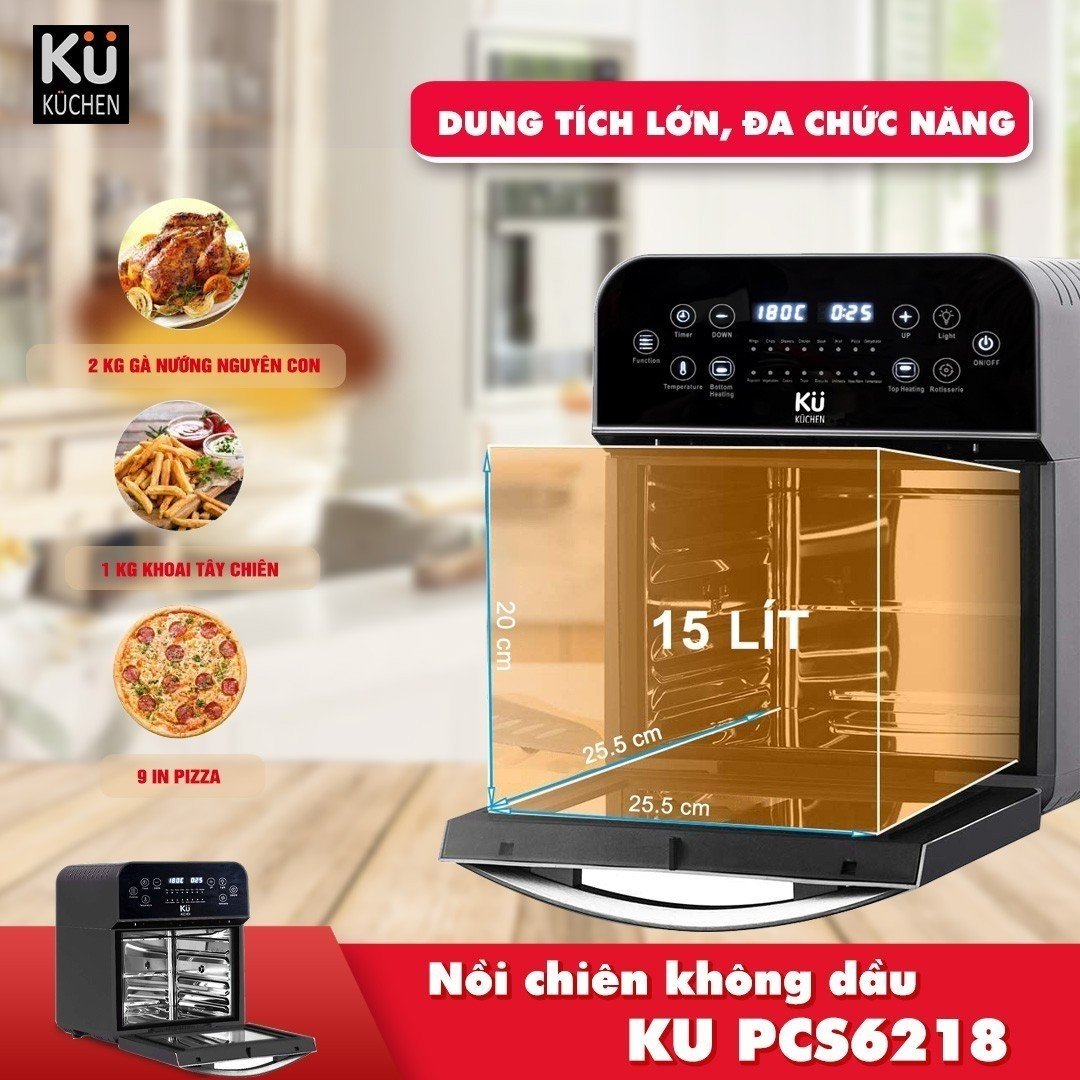 Nồi Chiên Không Dầu KU PCS6218 – Đức