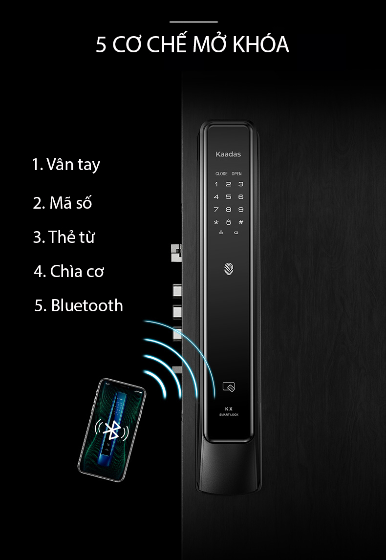 Khóa cửa thông minh Kaadas KT