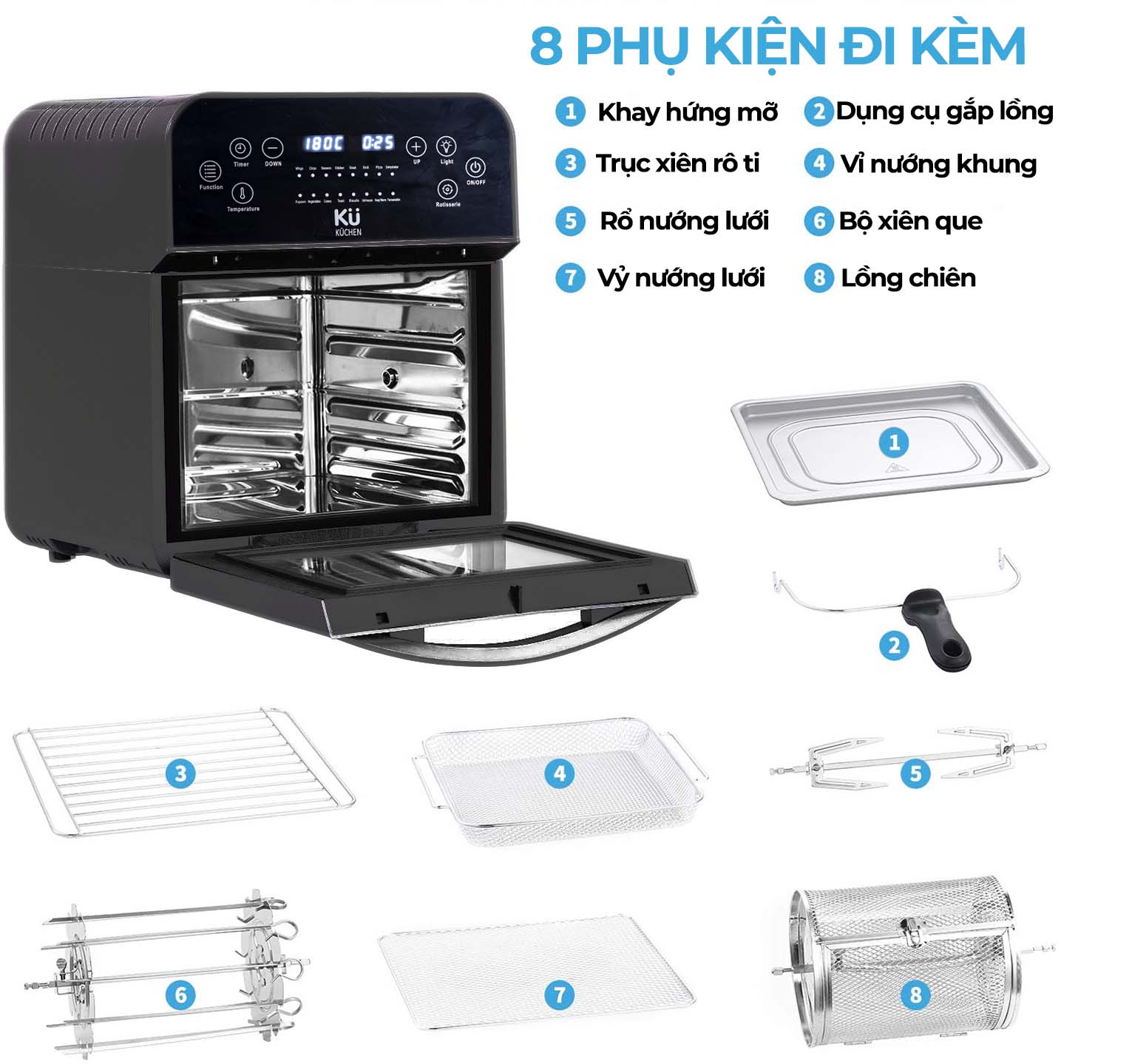 Nồi chiên không dầu Kuchen PCB 1119