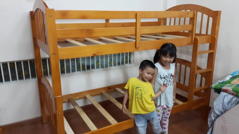 Giường Tầng Uni (1m) (màu nâu )