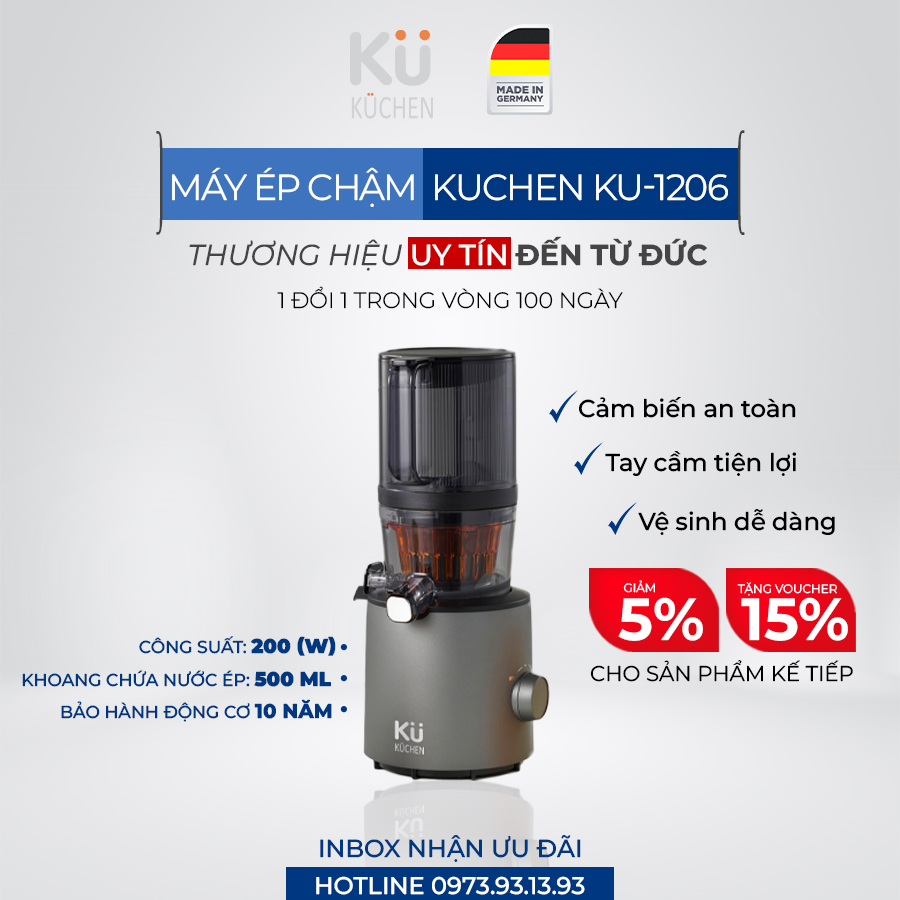 Máy ép chậm Kuchen KU 1206